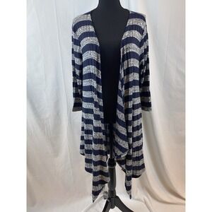 Relativity‎ Lightweight Long Open Knit Cardigan Women's Size Large